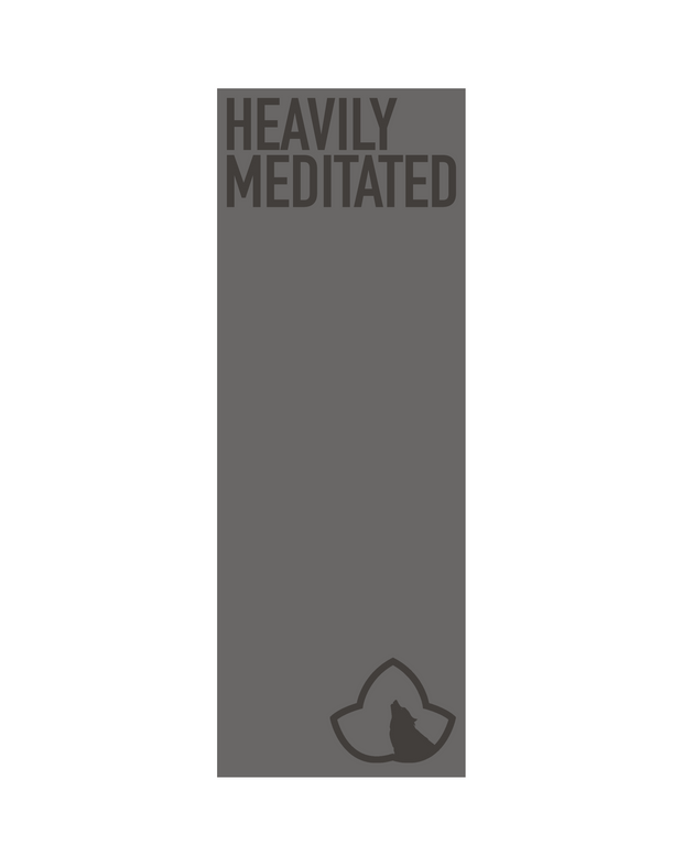 "Heavily Meditated" Yoga Mat