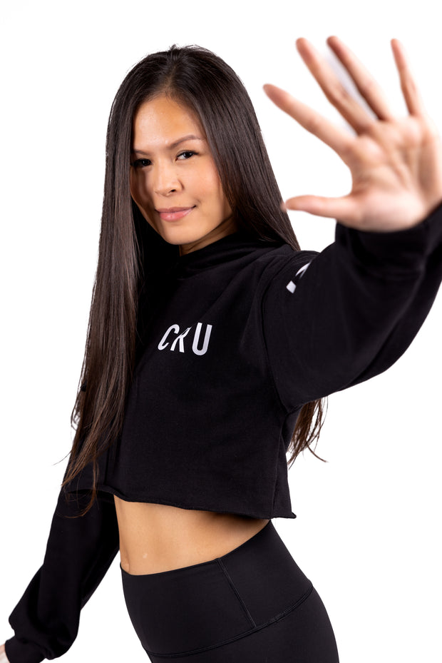 CRU Cropped Fleece Hoodie