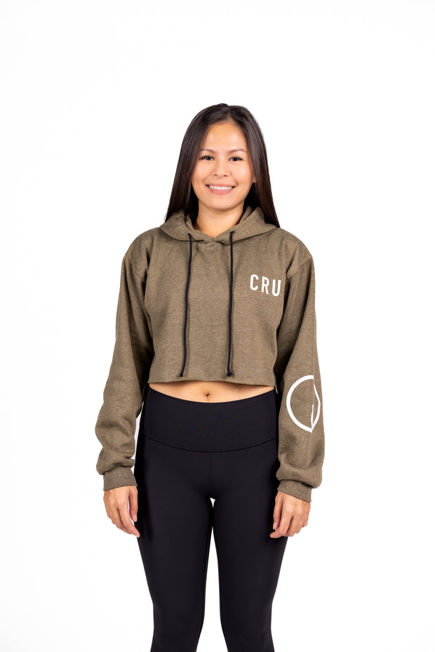 CRU Cropped Fleece Hoodie