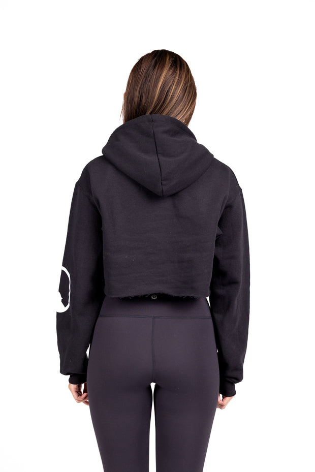 Cropped Fleece Hoodie