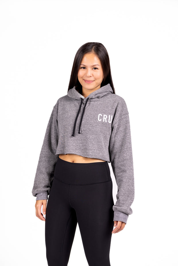 Cropped Fleece Hoodie