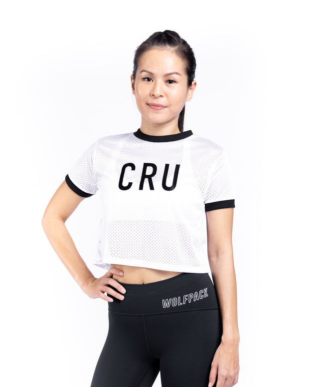 CRU Mesh Cropped Tee