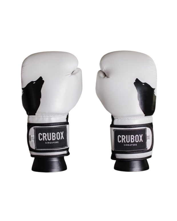 White Signature Black Wolf Glove